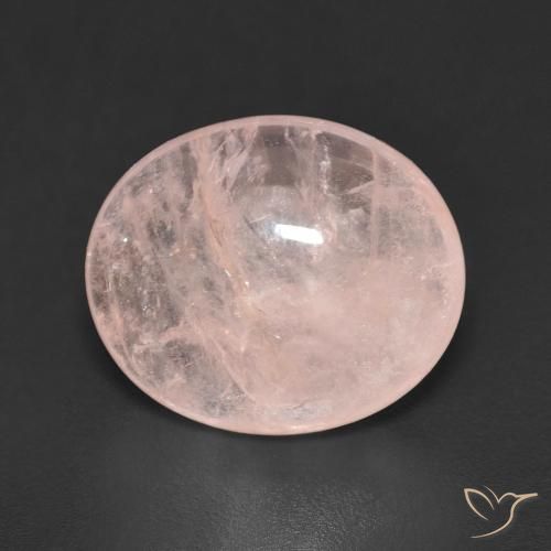 4.45ct Natural Medium Pink Morganite, Oval, Transparent