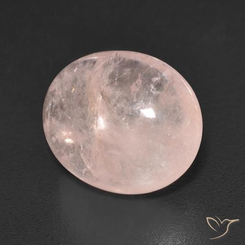 4.45 ct Pink Morganite Stone, Natural Morganite in Oval Cabochon Shape for Sale