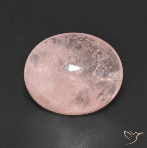 6.02ct Natural Medium Pink Morganite, Oval, Transparent
