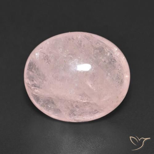 6.44ct Natural Medium Pink Morganite, Oval, Transparent