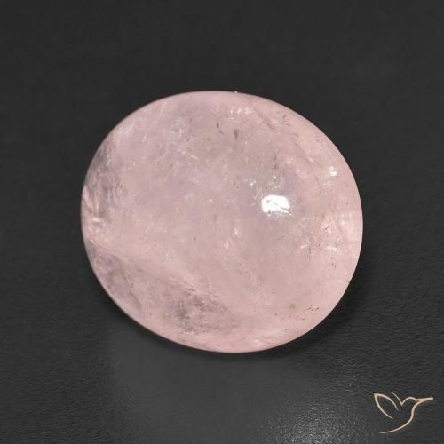 6.44 ct Pink Morganite Stone, Natural Morganite in Oval Cabochon Shape for Sale