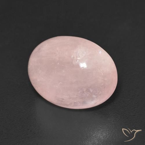 5.52 ct Pink Morganite Stone, Natural Morganite in Oval Cabochon Shape for Sale