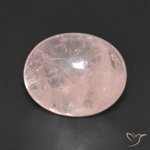 4.71ct Natural Medium Pink Morganite, Oval, Transparent