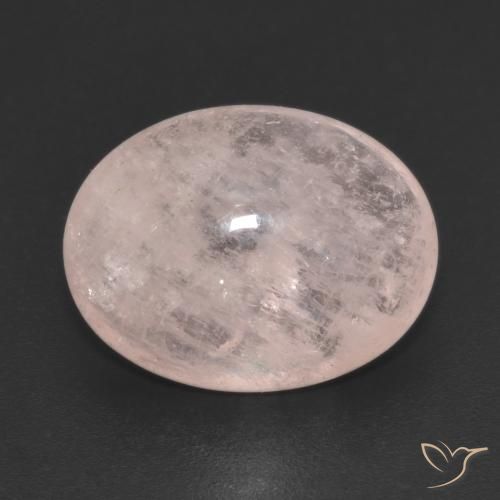 9.29ct Natural Light Coral Pink Morganite, Oval, Transparent