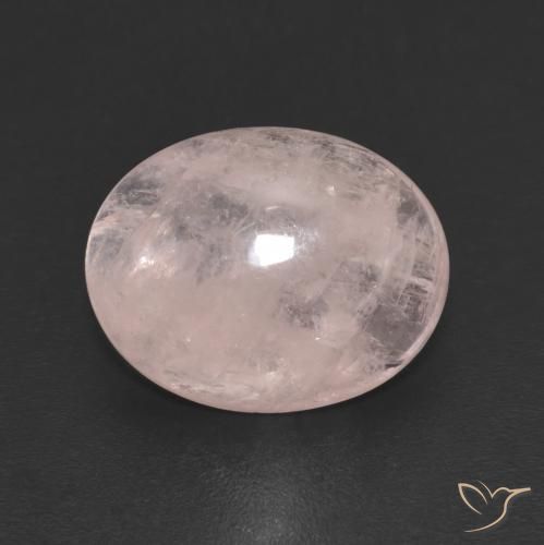 4.89ct Natural Light Coral Pink Morganite, Oval, Transparent