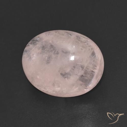 4.89 ct Pink Morganite Stone, Natural Morganite in Oval Cabochon Shape for Sale
