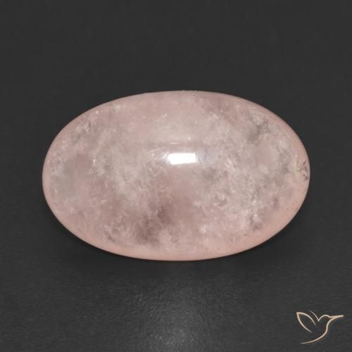 7.67 ct Pink Morganite Stone, Natural Morganite in Oval Cabochon Shape for Sale