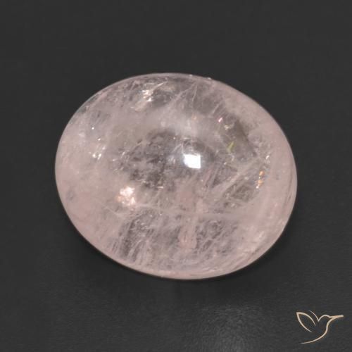 4.68 ct Pink Morganite Stone, Natural Morganite in Oval Cabochon Shape for Sale