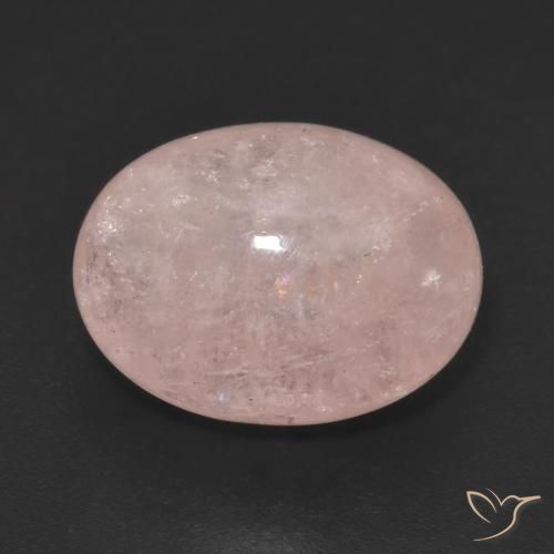 9.93 ct Pink Morganite Stone, Natural Morganite in Oval Cabochon Shape for Sale