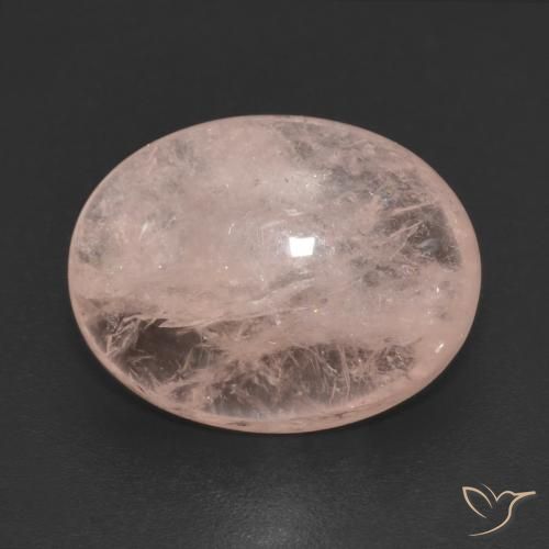 4.86ct Natural Medium Pink Morganite, Oval, Transparent