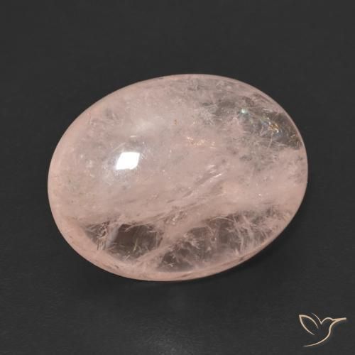 4.86 ct Pink Morganite Stone, Natural Morganite in Oval Cabochon Shape for Sale