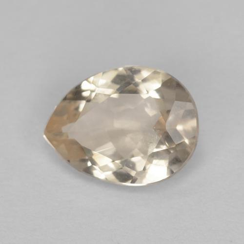 0,67 ct birnenschliff Morganit aus Afghanistan, Größe: 7,1 x 5,4mm, Reinheit: VVS, Garantiert echter Edelstein, 1 Stück Morganit in Orange Farbe, Mohs-Härte von 7,5 - 8 Geeignet für den täglichen Gebrauch im Schmuck, Photo A
