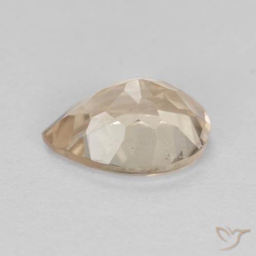 Morganite Gemstone in 7.3 x 5.4 mm Size for Sale, Morganite Stone in Light Golden Color