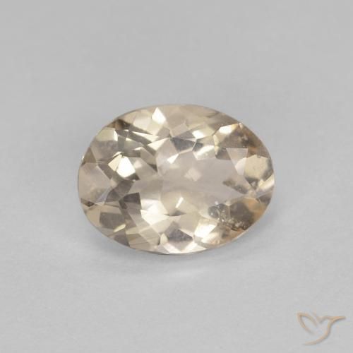 0.79ct Natural Light Golden Morganite, Oval, VS