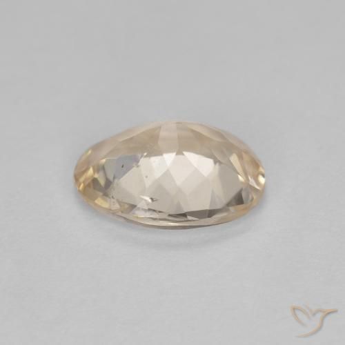 Morganite Gemstone in 7.5 x 5.7 mm Size for Sale, Morganite Stone in Light Golden Color