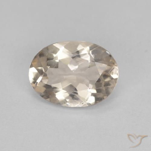 0.99ct Natural Light Golden Morganite, Oval, VS