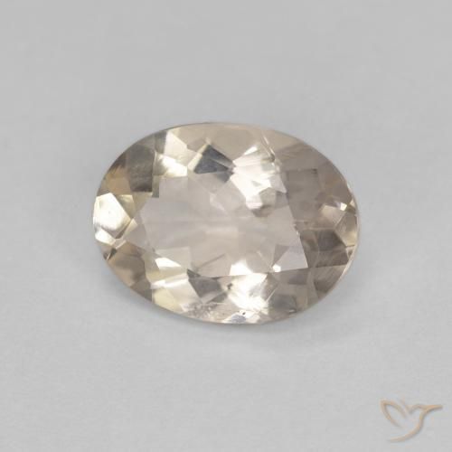 0.99 ct Golden Morganite Stone, Natural Morganite in Oval Facet Shape for Sale