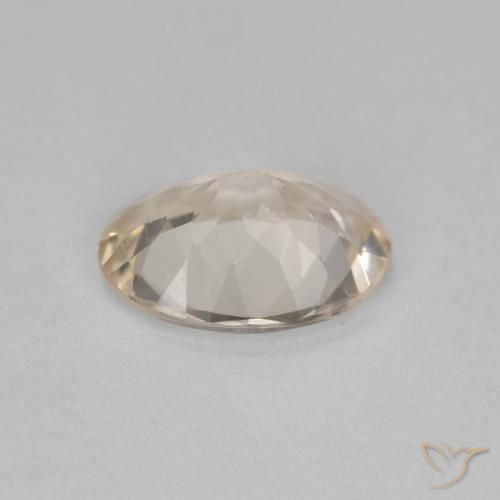 Morganite Gemstone in 7.8 x 5.8 mm Size for Sale, Morganite Stone in Light Golden Color