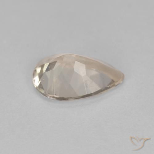 Morganite Gemstone in 8 x 5.7 mm Size for Sale, Morganite Stone in Light Golden Color