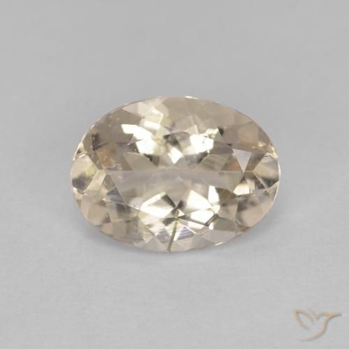 1.02ct Natural Light Golden Morganite, Oval, VS