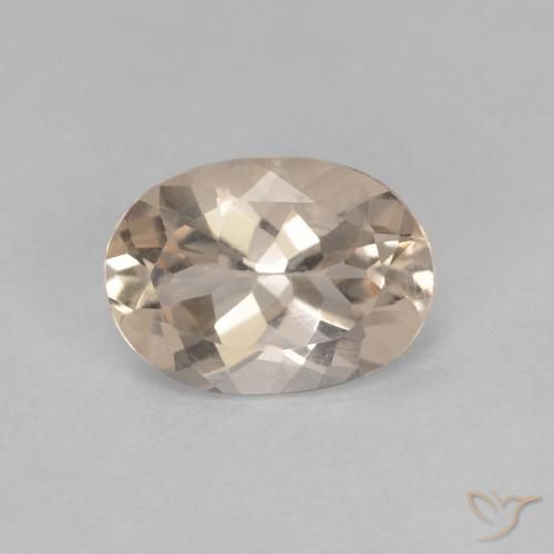 0.92ct Natural Light Golden Morganite, Oval, VVS