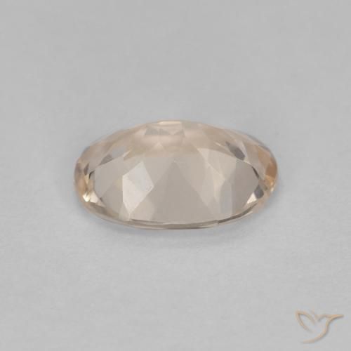 Morganite Gemstone in 7.9 x 5.7 mm Size for Sale, Morganite Stone in Light Golden Color