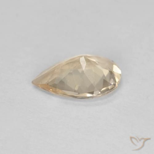 Morganite Gemstone in 7.8 x 5.6 mm Size for Sale, Morganite Stone in Light Golden Color