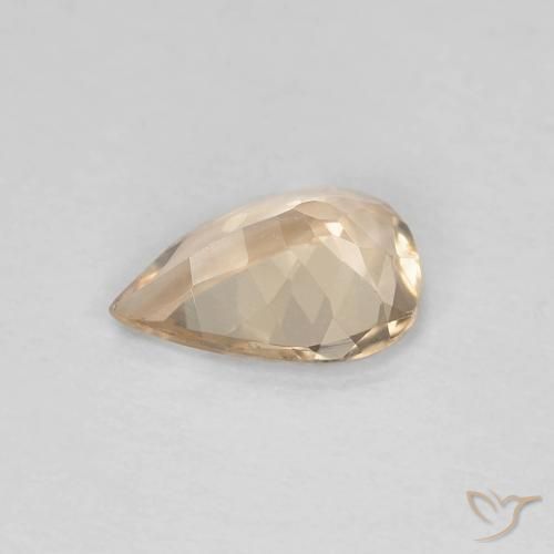 Morganite Gemstone in 7.8 x 5.7 mm Size for Sale, Morganite Stone in Light Orange Color