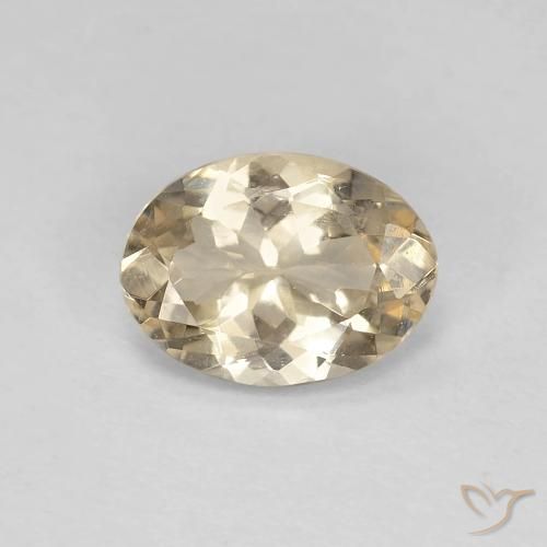 0.89ct Natural Light Golden Morganite, Oval, VVS