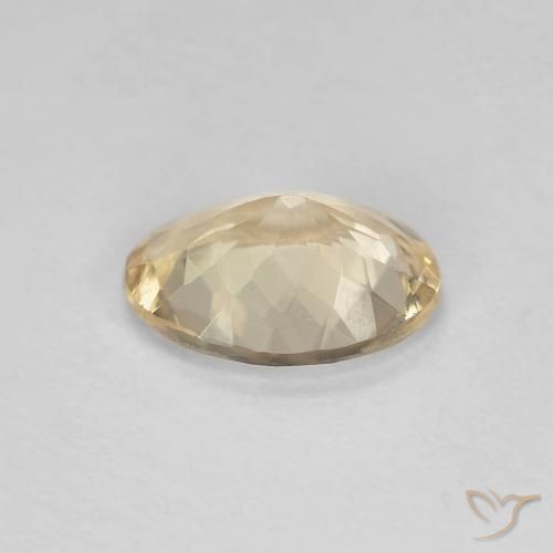 Morganite Gemstone in 8 x 6 mm (calibrated) Size for Sale, Morganite Stone in Light Golden Color