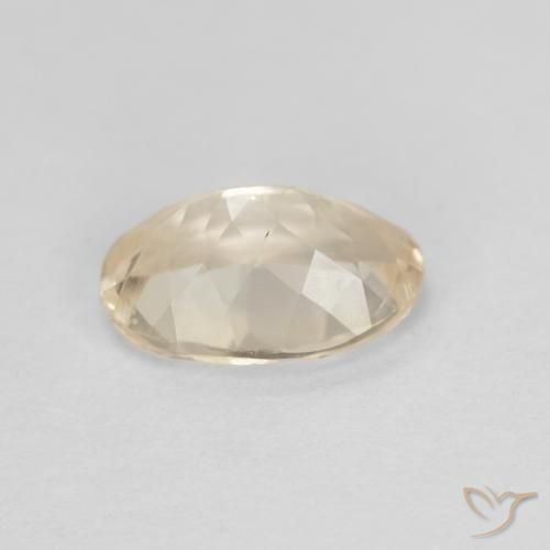 Morganite Gemstone in 7.9 x 5.7 mm Size for Sale, Morganite Stone in Light Golden Color