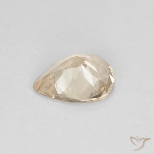 Morganite Gemstone in 7.3 x 5.8 mm Size for Sale, Morganite Stone in Light Golden Color