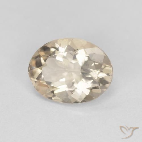1.04ct Natural Light Golden Morganite, Oval, VS