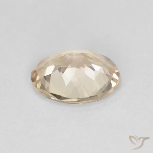 Morganite Gemstone in 8 x 6 mm (calibrated) Size for Sale, Morganite Stone in Light Golden Color