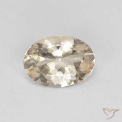 0.86ct Natural Light Golden Morganite, Oval, VVS-VS