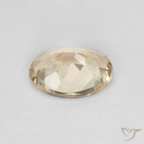 Morganite Gemstone in 8 x 6 mm (calibrated) Size for Sale, Morganite Stone in Light Golden Color