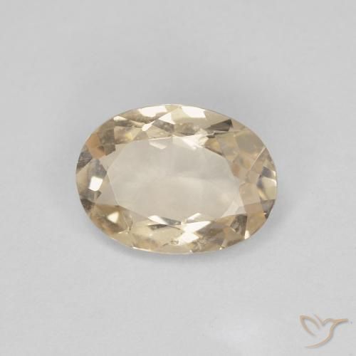 0.81ct Natural Light Golden Morganite, Oval, VS
