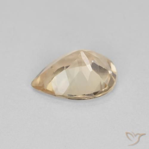 Morganite Gemstone in 8 x 6 mm (calibrated) Size for Sale, Morganite Stone in Light Golden Color