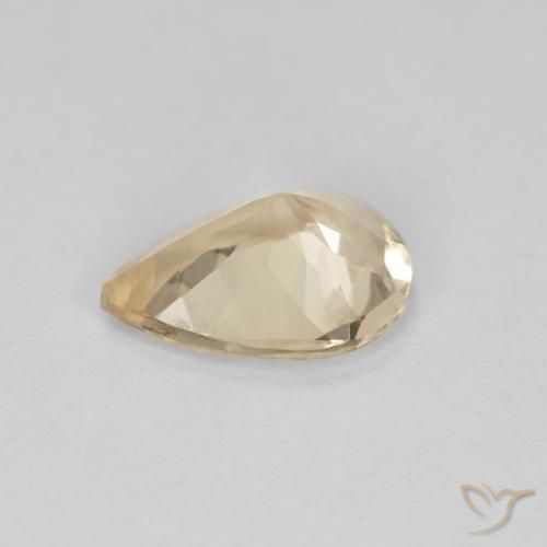 Morganite Gemstone in 8 x 5.7 mm Size for Sale, Morganite Stone in Light Golden Color