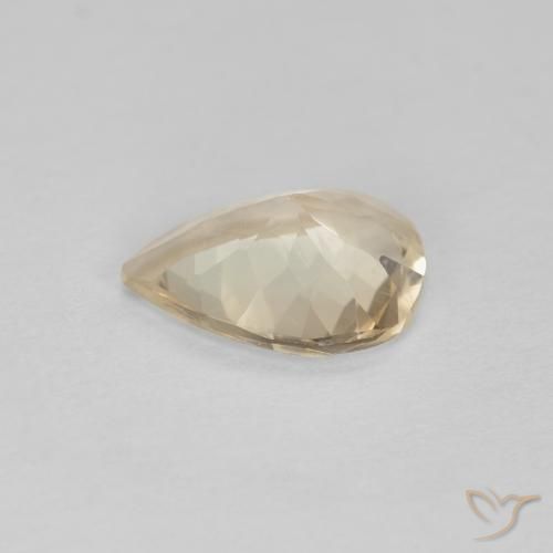 Morganite Gemstone in 7.6 x 5.7 mm Size for Sale, Morganite Stone in Light Golden Color