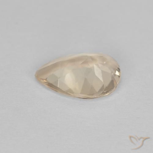 Morganite Gemstone in 7.8 x 5.6 mm Size for Sale, Morganite Stone in Light Golden Color