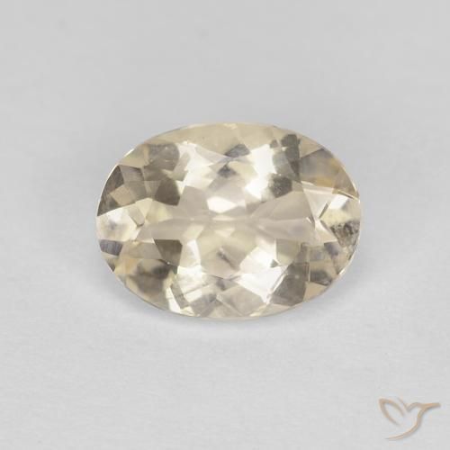 0.97ct Natural Light Golden Morganite, Oval, VVS-VS