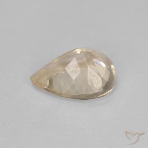 Morganite Gemstone in 8 x 6 mm (calibrated) Size for Sale, Morganite Stone in Cream Color