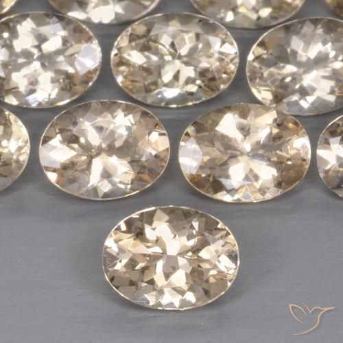 1.09ct Natural Light Golden Morganite, Oval, VS