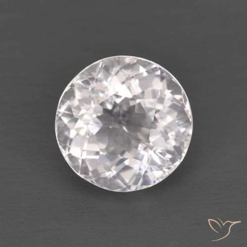 1.46 ct Pink Morganite Gemstone, Morganite Gem in Round Facet Shape for Sale.