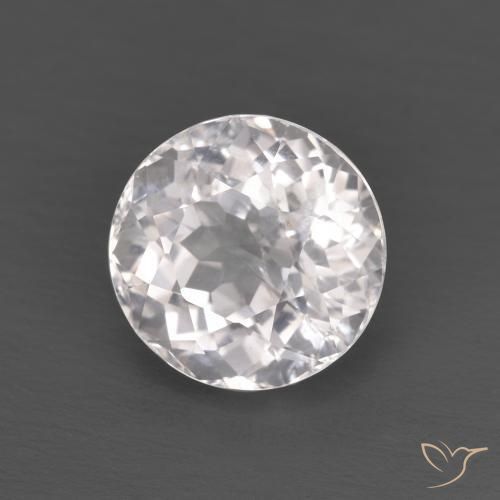 1.46 ct Pink Morganite Stone, Natural Morganite in Round Facet Shape for Sale
