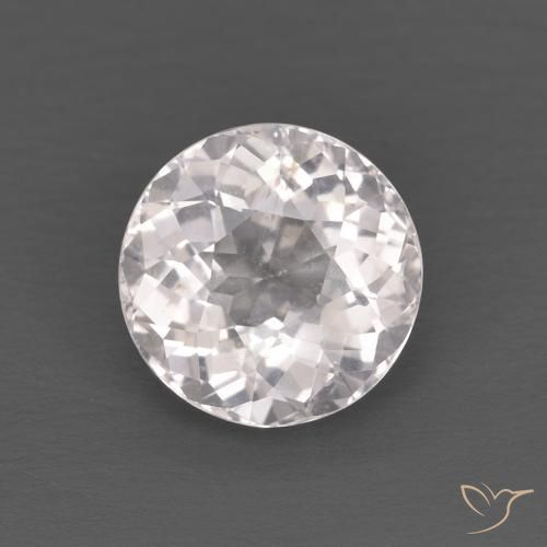 1.25ct Natural Light Pink Morganite, Round, VS