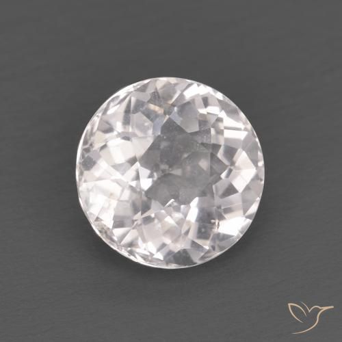 1.25 ct Pink Morganite Stone, Natural Morganite in Round Facet Shape for Sale