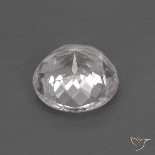 Morganite Gemstone in 7 mm (calibrated) Size for Sale, Morganite Stone in Light Pink Color