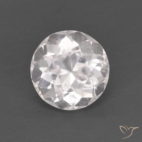 1.25ct Natural Light Pink Morganite, Round, VS, Photo A